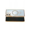 Mey İthalat®  Samsung Galaxy A07 4G Joke Simli Magneticsafe Kılıf - Gold