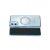 Mey İthalat®  Samsung Galaxy A07 4G Joke Simli Magneticsafe Kılıf - Mavi