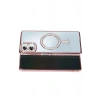 Mey İthalat®  Samsung Galaxy A07 4G Joke Simli Magneticsafe Kılıf - Pembe