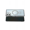 Mey İthalat®  Samsung Galaxy A07 4G Joke Simli Magneticsafe Kılıf - Siyah
