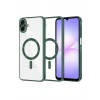 Mey İthalat®  Samsung Galaxy A07 4G Kross Magneticsafe Kapak - Koyu Yeşil