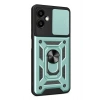 Mey İthalat®  Samsung Galaxy A07 4G Pars Lens Yüzüklü Silikon - Yeşil