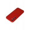 Mey İthalat®  Samsung Galaxy A15 4G Kılıf First Silikon - Kırmızı
