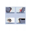Mey İthalat®  Samsung Galaxy A15 4G Kılıf Volet Silikon - Beyaz