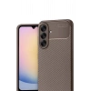 Mey İthalat®  Samsung Galaxy A17 5G Auto Focus Karbon Kapak - Kahverengi