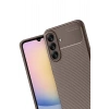 Mey İthalat®  Samsung Galaxy A17 5G Auto Focus Karbon Kapak - Kahverengi