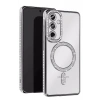 Mey İthalat®  Samsung Galaxy A17 5G Joke Simli Magneticsafe Kılıf - Gümüş