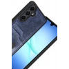 Mey İthalat®  Samsung Galaxy A17 5G Sara Kartvizitli Deri Kılıf - Lacivert