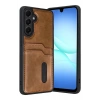 Mey İthalat®  Samsung Galaxy A17 5G Sara Kartvizitli Deri Kılıf - Taba