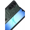 Mey İthalat®  Samsung Galaxy A17 5G Sara Kartvizitli Deri Kılıf - Yeşil