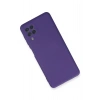 Mey İthalat®  Samsung Galaxy A22 Kılıf Nano içi Kadife Silikon - Mor