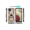 Mey İthalat®  Samsung Galaxy A22 Kılıf Sofya Yüzüklü Silikon Kapak - Gold