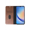 Mey İthalat®  Samsung Galaxy A24 4G Kılıf Trend S Plus Kapaklı Kılıf - Taba