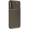 Mey İthalat®  Samsung Galaxy A26 Kılıf Auto Focus Karbon Kapak - Kahverengi