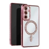 Mey İthalat®  Samsung Galaxy A36 Joke Simli Magneticsafe Kılıf - Pembe
