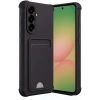 Mey İthalat®  Samsung Galaxy A36 Kılıf Kelvin Kartvizitli Silikon - Siyah