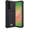 Mey İthalat®  Samsung Galaxy A36 Kılıf Kelvin Kartvizitli Silikon - Siyah