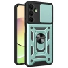Mey İthalat®  Samsung Galaxy A36 Kılıf Pars Lens Yüzüklü Silikon - Yeşil