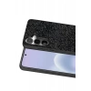 Mey İthalat®  Samsung Galaxy A37 5G Bright Simli Kapak - Siyah