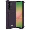 Mey İthalat®  Samsung Galaxy A55 5G Kılıf Kelvin Kartvizitli Silikon - Derin Mor