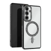 Mey İthalat®  Samsung Galaxy A56 Joke Simli Magneticsafe Kılıf - Siyah