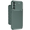 Mey İthalat®  Samsung Galaxy A56 Kılıf Auto Focus Karbon Kapak - Koyu Yeşil