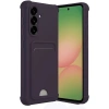 Mey İthalat®  Samsung Galaxy A56 Kılıf Kelvin Kartvizitli Silikon - Derin Mor