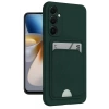 Mey İthalat®  Samsung Galaxy M15 Kelvin Kartvizitli Silikon - Koyu Yeşil