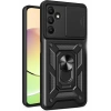 Mey İthalat®  Samsung Galaxy M15 Kılıf Pars Lens Yüzüklü Silikon - Siyah