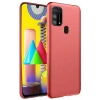 Mey İthalat®  Samsung Galaxy M31 Kılıf Nano içi Kadife Silikon - Kiremit