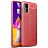 Mey İthalat®  Samsung Galaxy M31S Kılıf Auto Focus Kapak - Kırmızı