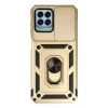 Mey İthalat®  Samsung Galaxy M33 Kılıf Pars Lens Yüzüklü Silikon - Gold