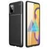 Mey İthalat®  Samsung Galaxy M51 Kılıf Auto Focus Karbon Kapak - Siyah