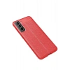Mey İthalat®  Samsung Galaxy S21 FE Kılıf Auto Focus Kapak - Kırmızı