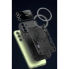 Mey İthalat®  Samsung Galaxy S24 FE Kılıf Joy Lens Standlı Kapak - Mor