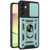 Mey İthalat®  Samsung Galaxy S24 FE Pars Lens Yüzüklü Silikon - Yeşil