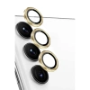 Mey İthalat®  Samsung Galaxy S24 FE Raze Metal Kamera Lens - Sarı