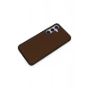 Mey İthalat®  Samsung Galaxy S24 Kılıf Taft Kapak - Kahverengi