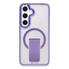 Mey İthalat®  Samsung Galaxy S24 Tork Magsafe Standlı Kapak - Derin Mor