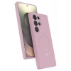 Mey İthalat®  Samsung Galaxy S24 Ultra Regal Magsafe Standlı Kapak - Açık Pembe