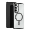 Mey İthalat®  Samsung Galaxy S25 Edge Joke Simli Magneticsafe Kılıf - Siyah
