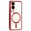 Mey İthalat®  Samsung Galaxy S25 Edge Kross Magneticsafe Kapak - Kırmızı