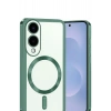 Mey İthalat®  Samsung Galaxy S25 Edge Kross Magneticsafe Kapak - Koyu Yeşil
