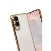 Mey İthalat®  Samsung Galaxy S25 Edge  Lensli Silikon - Gold