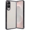 Mey İthalat®  Samsung Galaxy S25 Edge  Lensli Silikon - Siyah