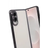 Mey İthalat®  Samsung Galaxy S25 Edge  Lensli Silikon - Siyah
