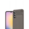 Mey İthalat®  Samsung Galaxy S25 FE Auto Focus Karbon Kapak - Kahverengi