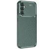 Mey İthalat®  Samsung Galaxy S25 Kılıf Auto Focus Karbon Kapak - Koyu Yeşil