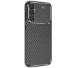 Mey İthalat®  Samsung Galaxy S25 Kılıf Auto Focus Karbon Kapak - Siyah