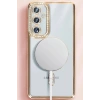 Mey İthalat®  Samsung Galaxy S25 Kılıf Joke Simli Magneticsafe Kılıf - Gold